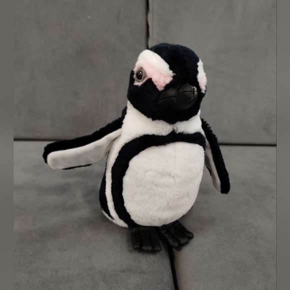 Black & white plush penguin by Wildlife Artist realistic - Picture 2 of 11